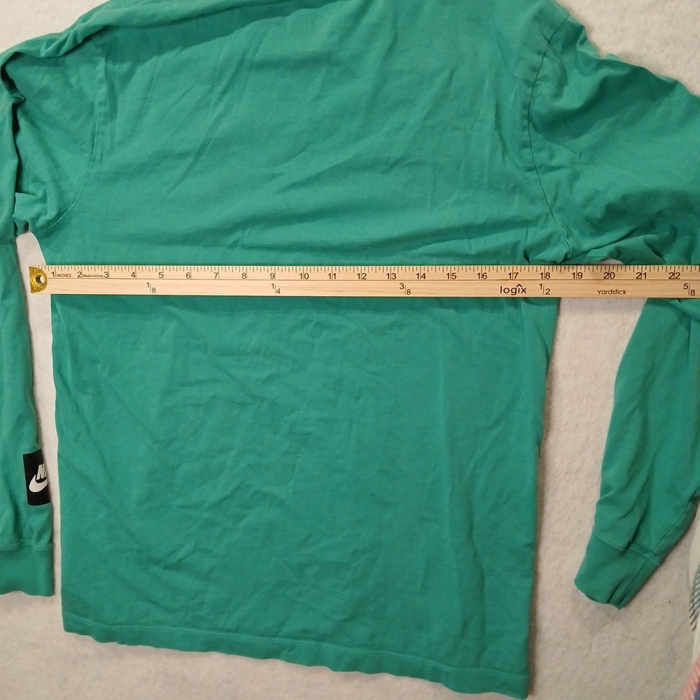 Nike The Nike Tee Just Do It Long Sleeve Green T-Shirt Mens - Picture 8 of 9